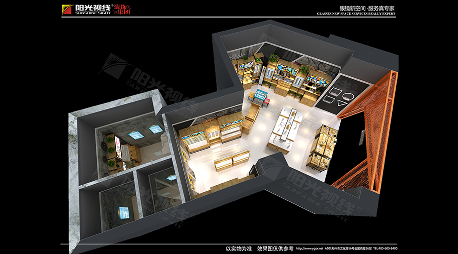 眼鏡店展示柜制作廠家
